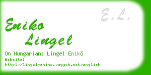 eniko lingel business card